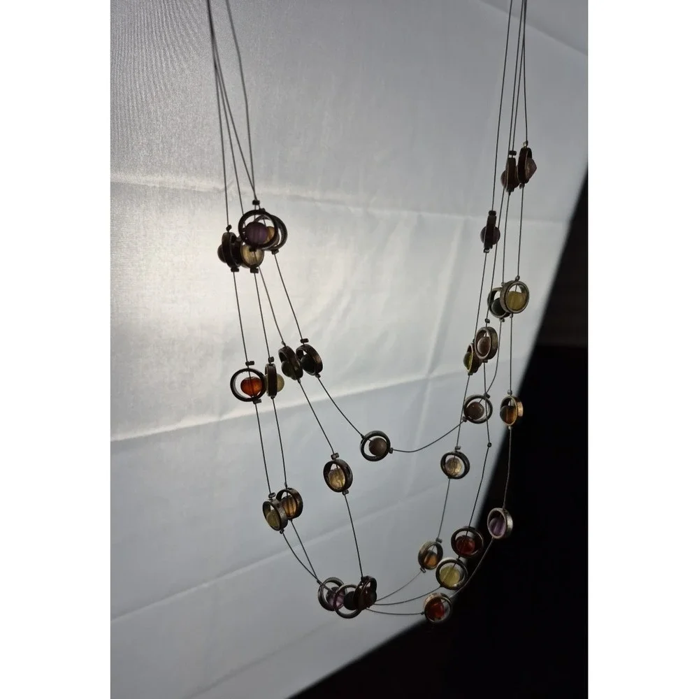 Vtg Coldwater Creek‎ Beaded Multistrand Necklace 19–21